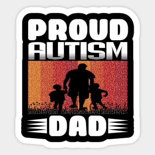 Proud Autism Dad Father Son Autistic Best Dad Ever Sticker